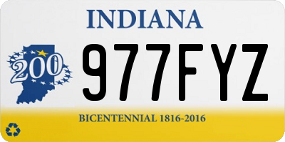 IN license plate 977FYZ