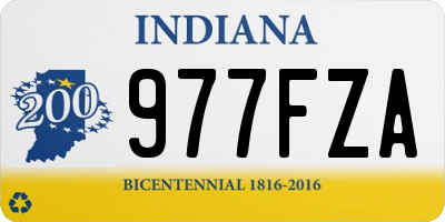 IN license plate 977FZA