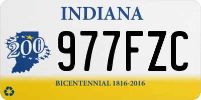 IN license plate 977FZC