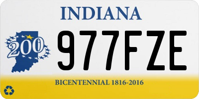 IN license plate 977FZE