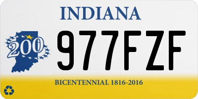IN license plate 977FZF
