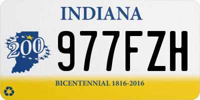 IN license plate 977FZH