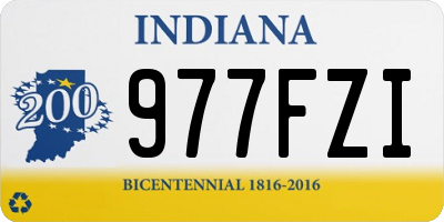 IN license plate 977FZI