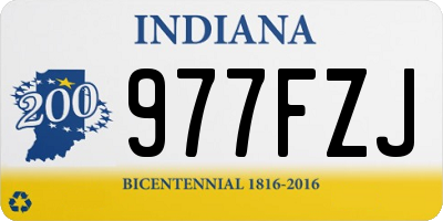 IN license plate 977FZJ
