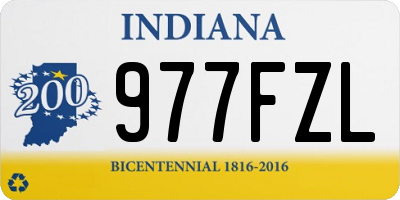 IN license plate 977FZL