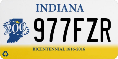 IN license plate 977FZR