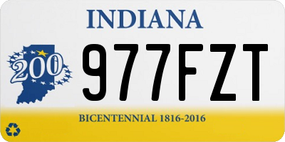 IN license plate 977FZT