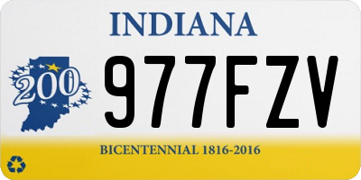 IN license plate 977FZV