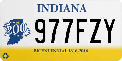 IN license plate 977FZY
