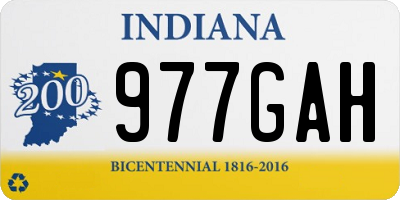 IN license plate 977GAH