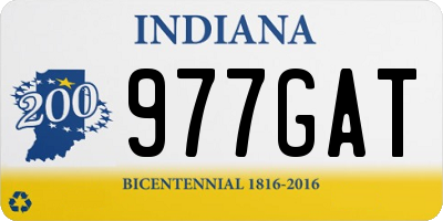 IN license plate 977GAT