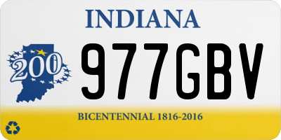 IN license plate 977GBV