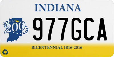 IN license plate 977GCA