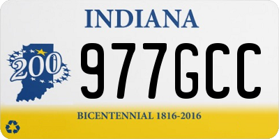 IN license plate 977GCC