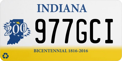 IN license plate 977GCI