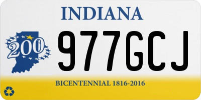 IN license plate 977GCJ