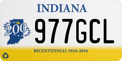IN license plate 977GCL