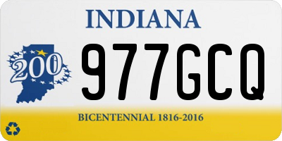 IN license plate 977GCQ