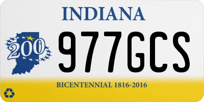 IN license plate 977GCS