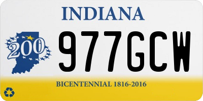 IN license plate 977GCW