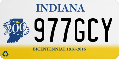 IN license plate 977GCY