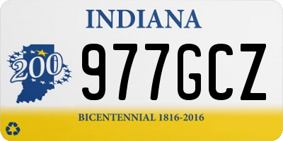 IN license plate 977GCZ