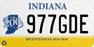 IN license plate 977GDE