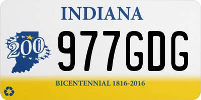 IN license plate 977GDG