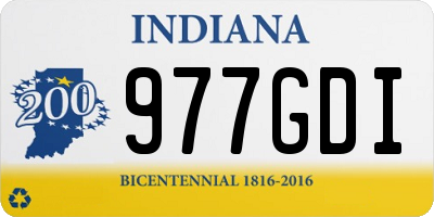 IN license plate 977GDI