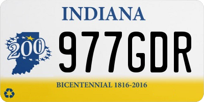 IN license plate 977GDR