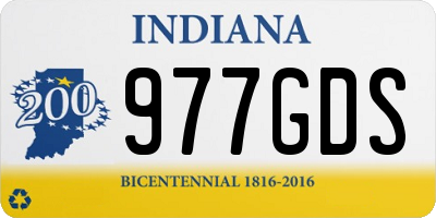 IN license plate 977GDS