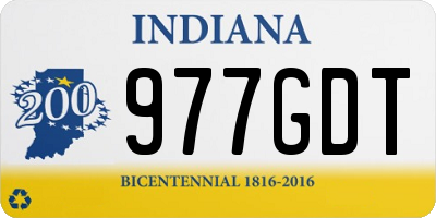 IN license plate 977GDT