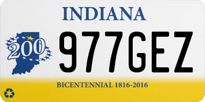 IN license plate 977GEZ
