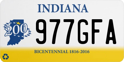 IN license plate 977GFA