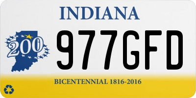 IN license plate 977GFD