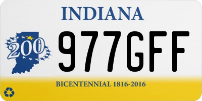 IN license plate 977GFF