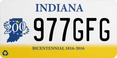 IN license plate 977GFG