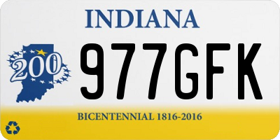 IN license plate 977GFK
