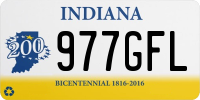 IN license plate 977GFL