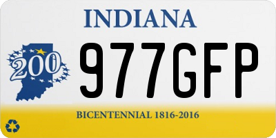 IN license plate 977GFP