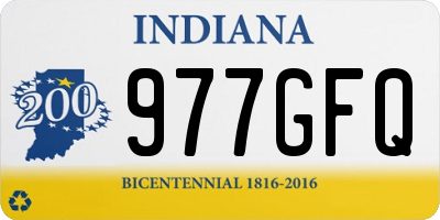 IN license plate 977GFQ