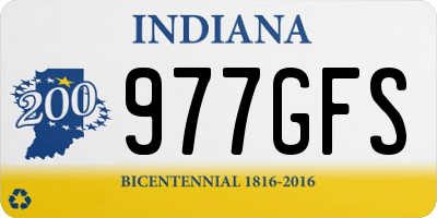 IN license plate 977GFS