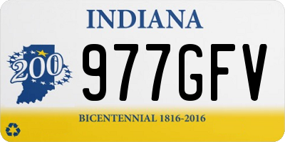 IN license plate 977GFV
