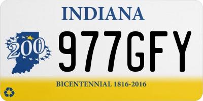 IN license plate 977GFY