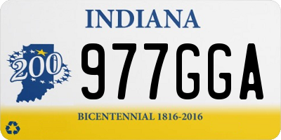 IN license plate 977GGA