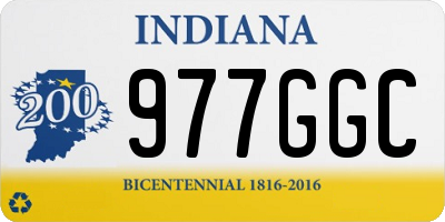 IN license plate 977GGC