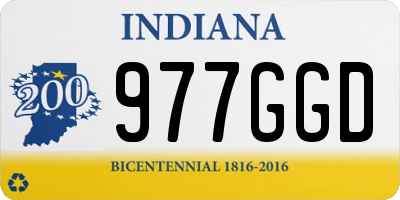 IN license plate 977GGD