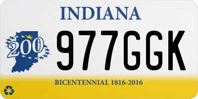 IN license plate 977GGK