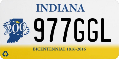 IN license plate 977GGL