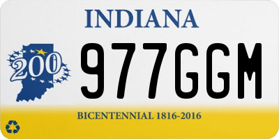IN license plate 977GGM